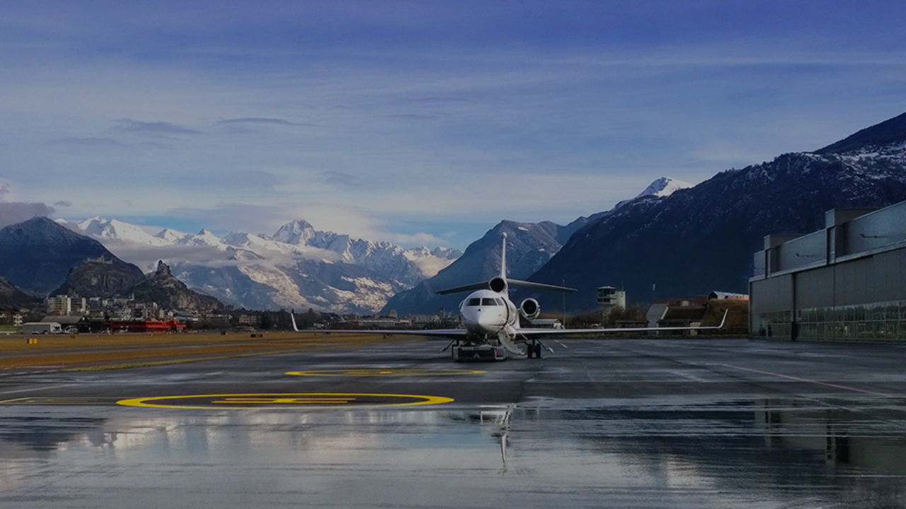 Sion Airport with helicopter transfers